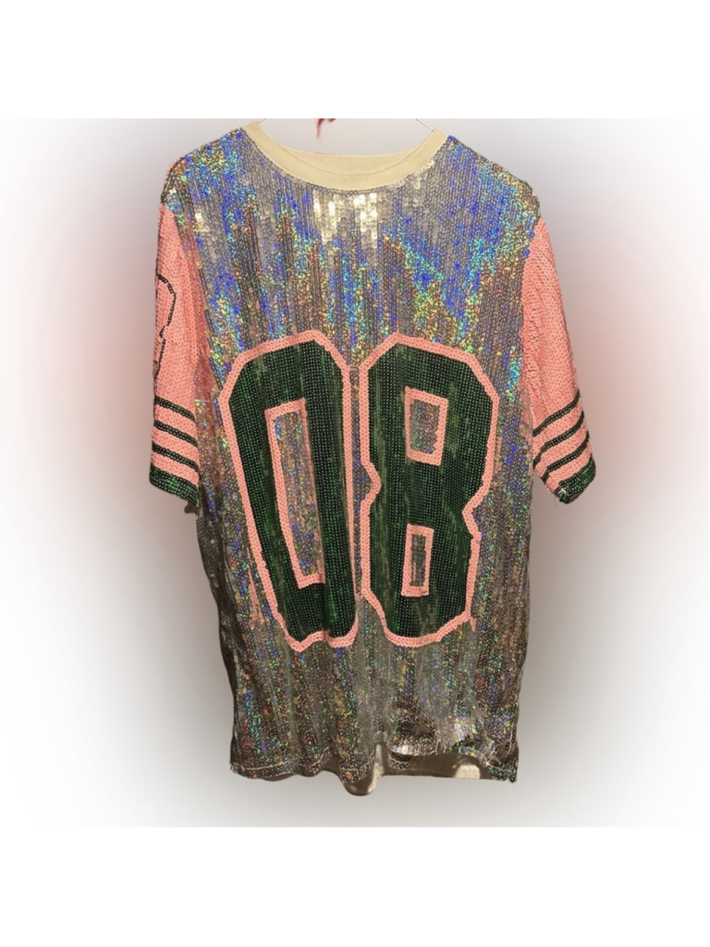 Fashion Nova Goalz Sequin Tunic Dress - size L